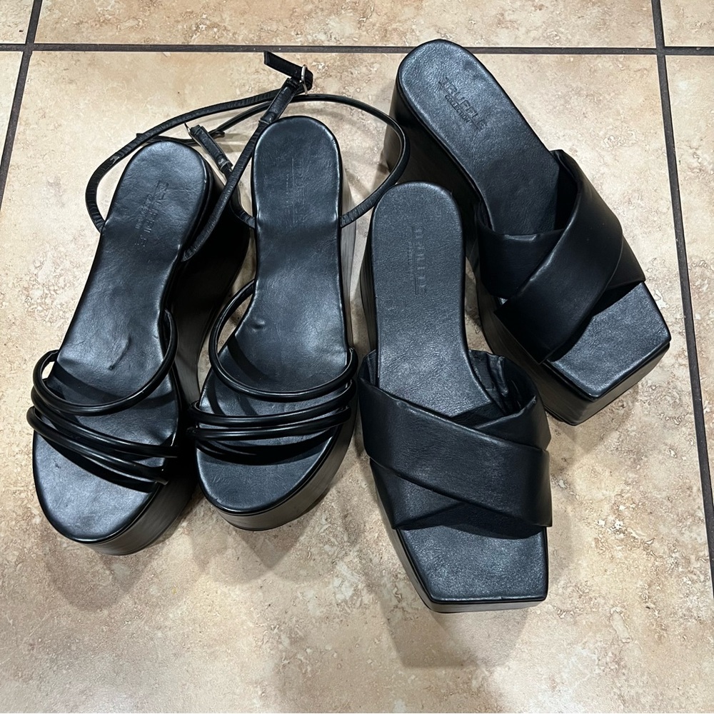 Black Platform Sandals